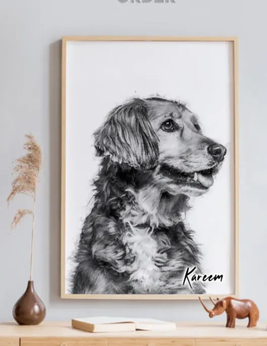 pet dog portrait | 2023 Holiday Gift Guide for Him