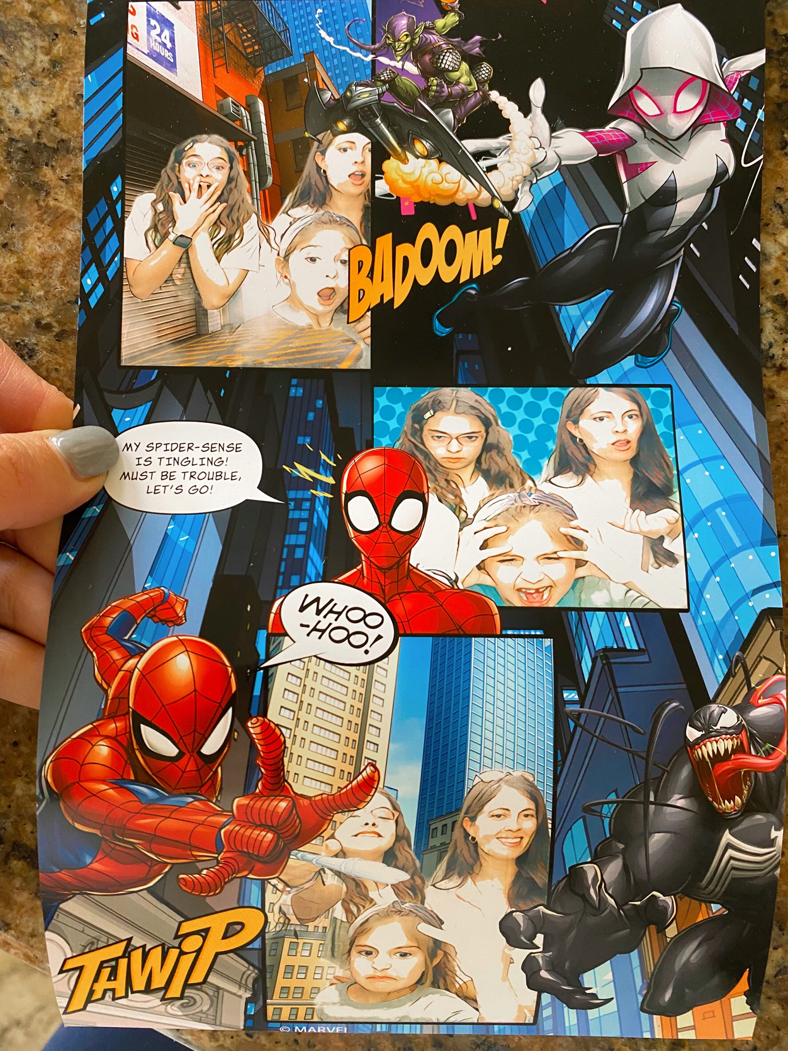 Spider man photobooth