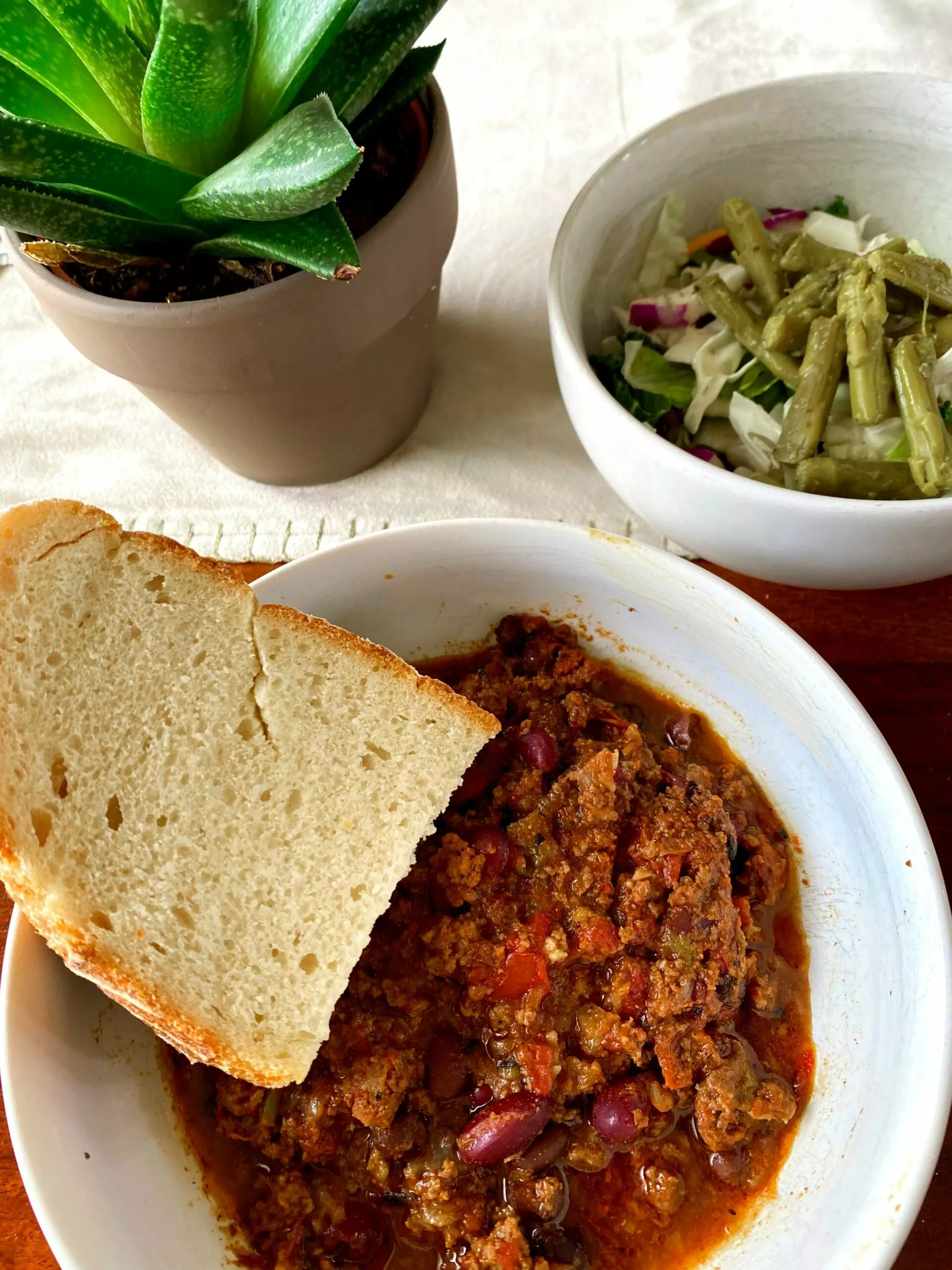 leftover Super Bowl chili | WIAW (Valentine's Day edition)