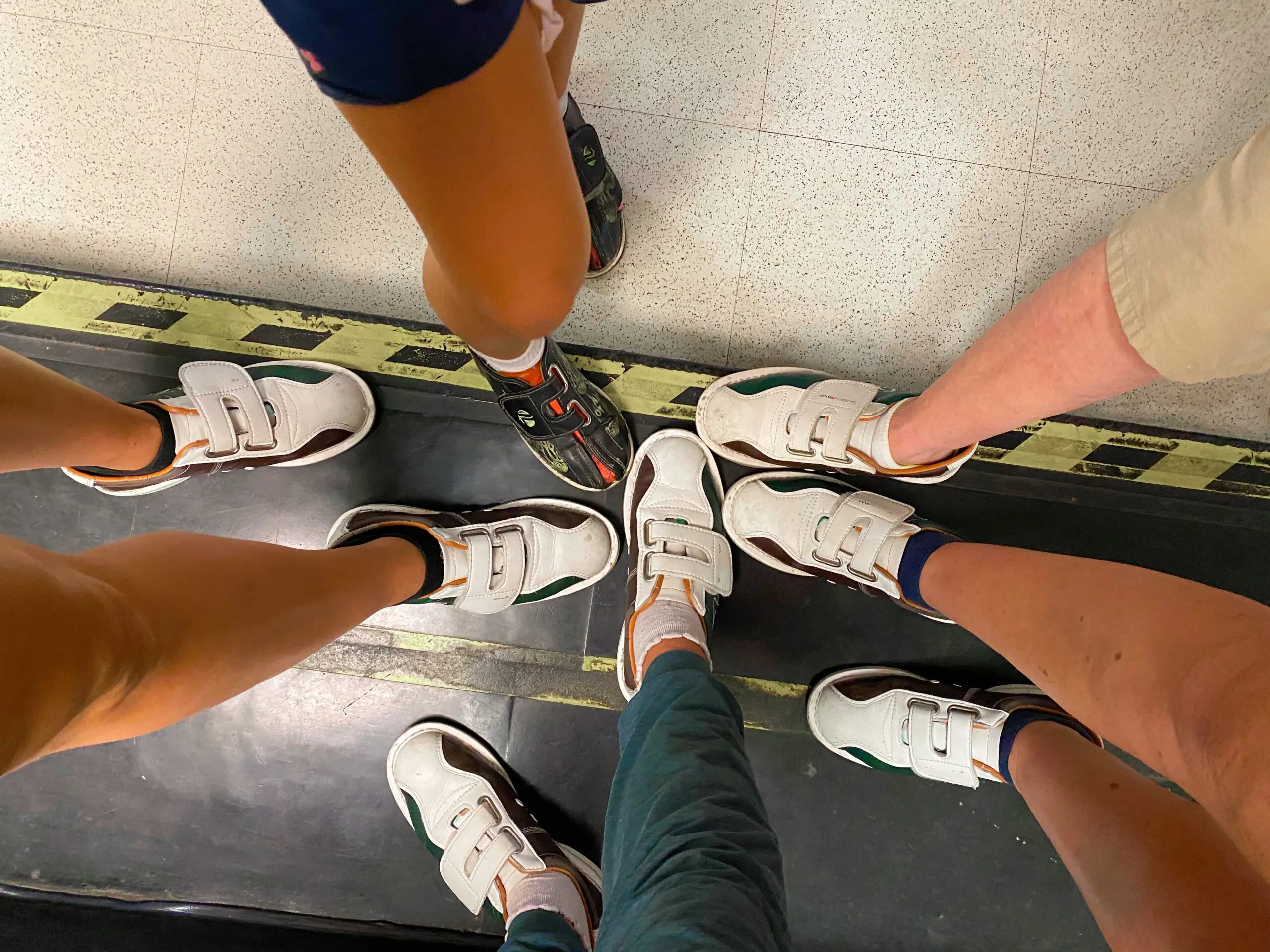 bowling rented footwear