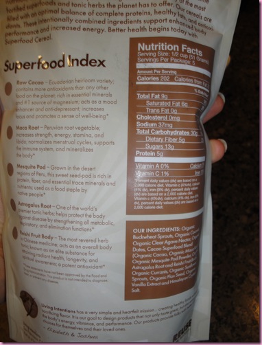 fit crunch nutrition label