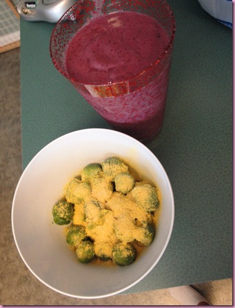 smoothie and veg