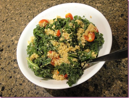 kale and quinoa