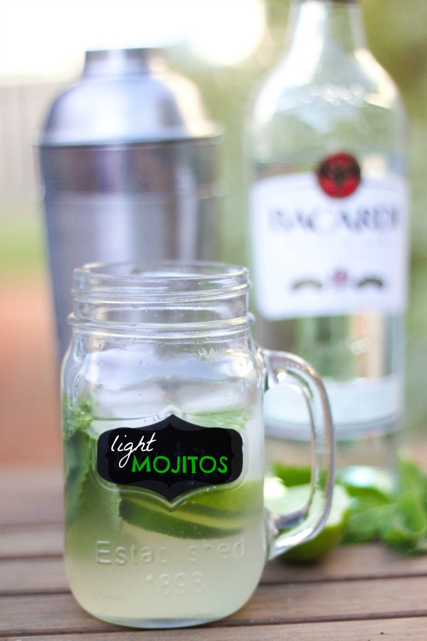 Light Mojito Recipe with Honey Simple Syrup