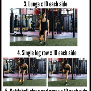 TRX and Kettlebell Circuit workout