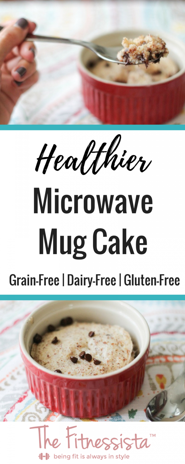 GrainFree, DairyFree Mug Cake for One The Fitnessista