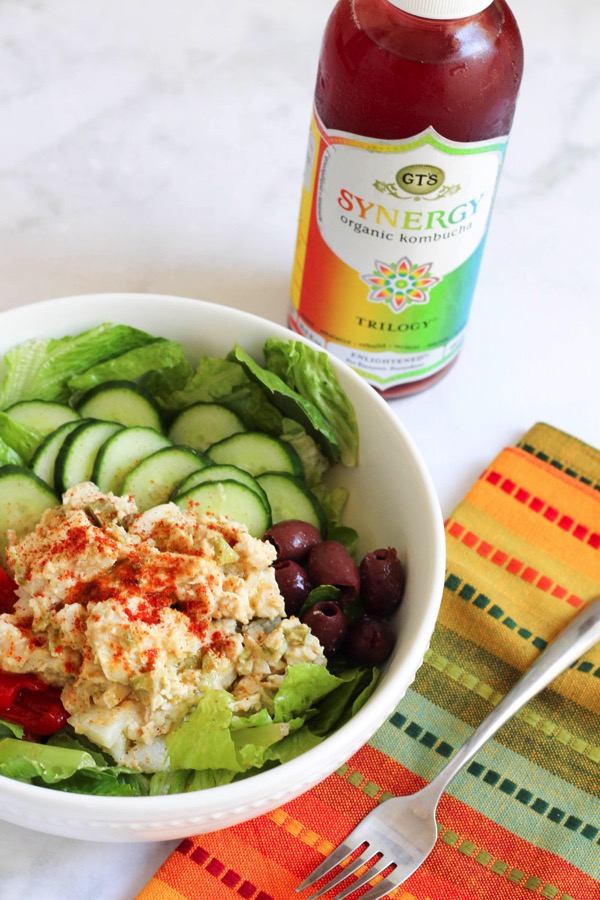 Hummus Chicken Salad Bowl The Fitnessista