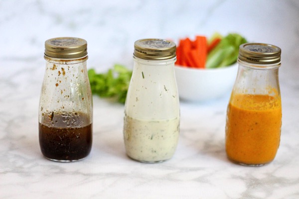 Healthy homemade salad dressings that are dairy-free and delicious