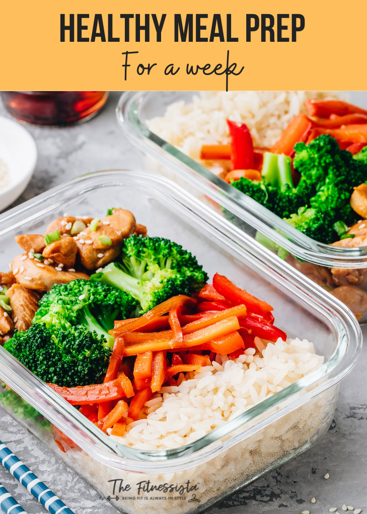 healthy meal prep for a week - The Fitnessista