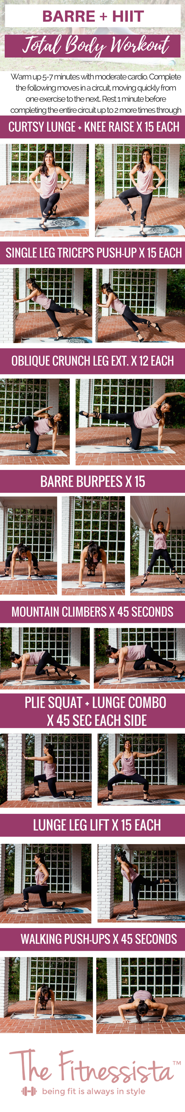 30 Minute Barre hiit workout with Comfort Workout Clothes