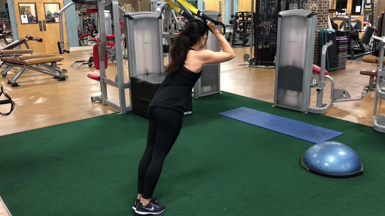 TRX Triceps Extension Howto with Form Cue and Video The Fitnessista