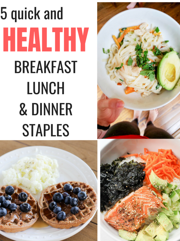 5 quick and healthy breakfast, lunch, and dinner ideas (+ macro counts ...