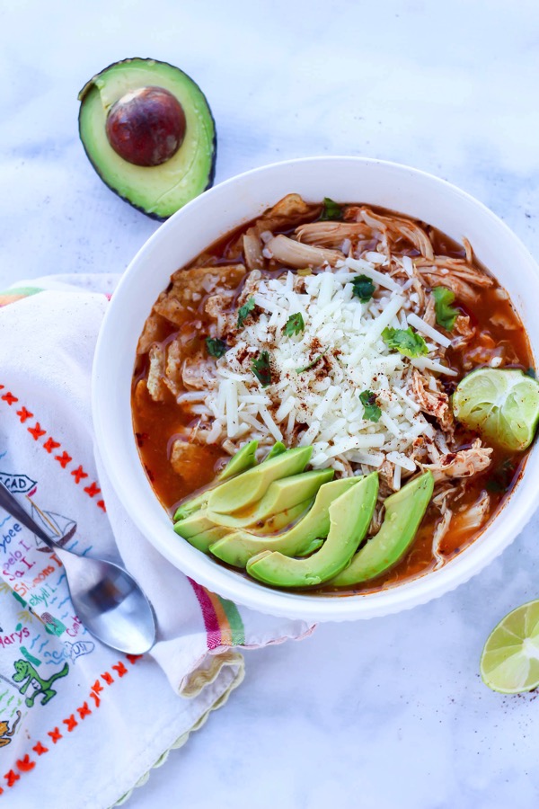 Instant Pot Chicken Tortilla Soup - The Fitnessista