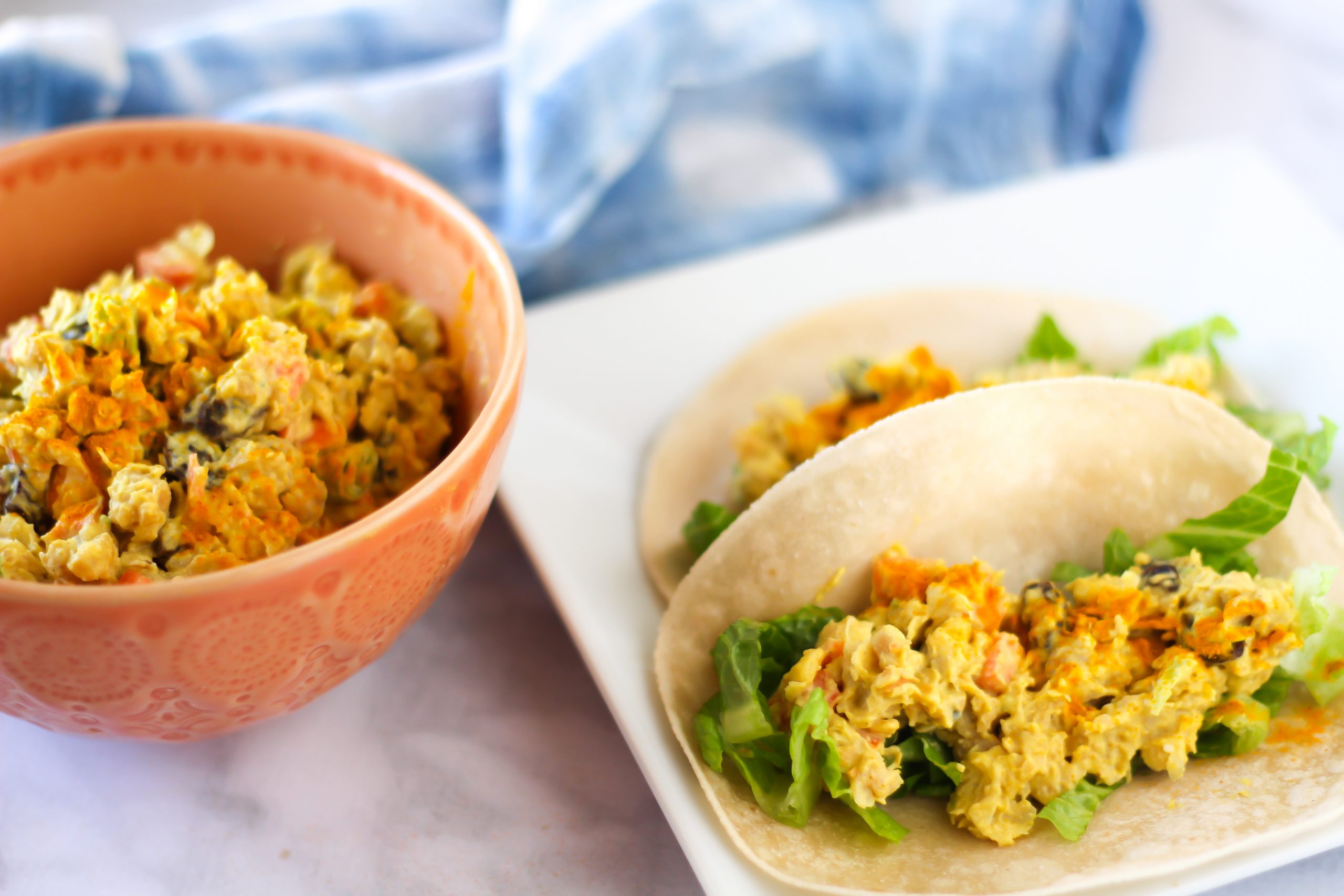Chickpea Curry Salad easy Make ahead Vegan Lunch Idea The Fitnessista