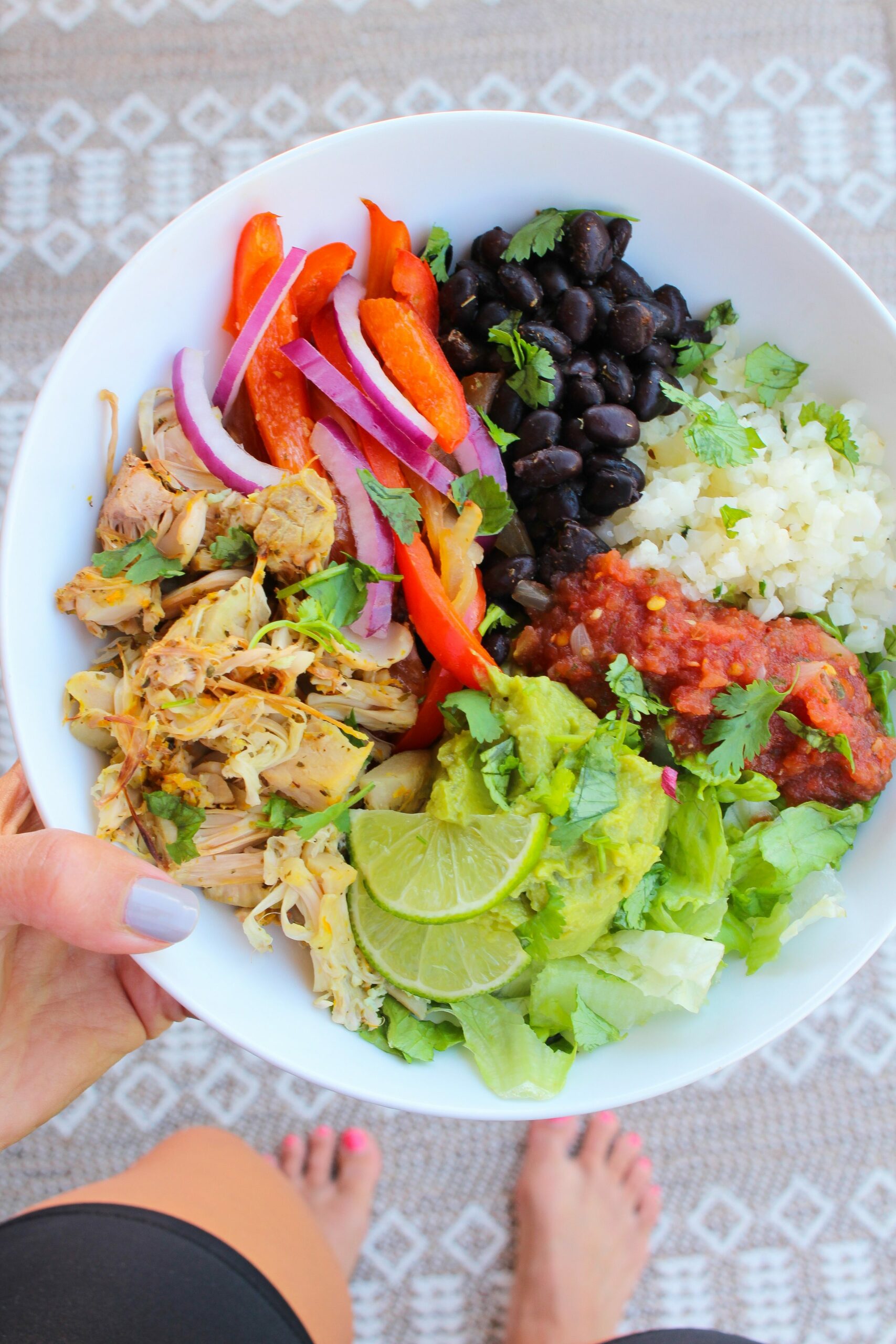 Jackfruit Carnitas Burrito Bowl - The Fitnessista