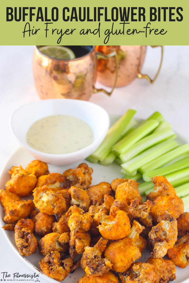 Air Fryer Buffalo Cauliflower Bites (glutenfree) The Fitnessista