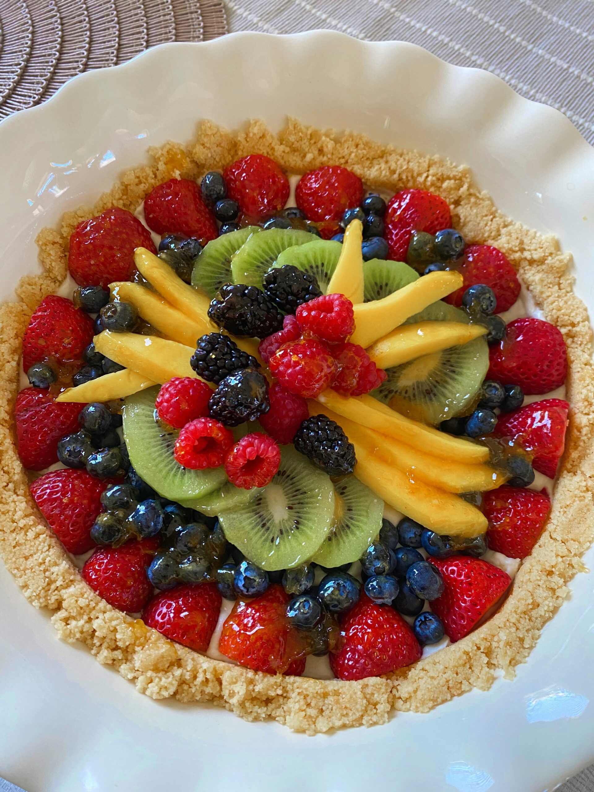 Gluten free lemon cookie fruit tart recipe the fitnessista