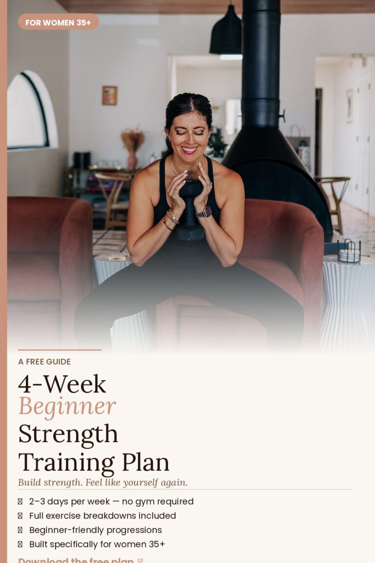 Beginner Strength Training Plan for Women Over 35 | Fitnessista